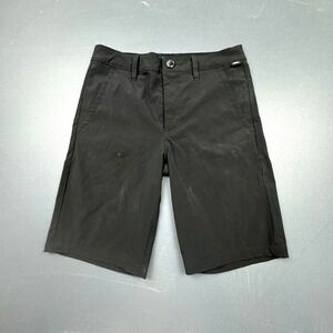Vans Shorts Kids Size 27 Black Casual Chino Skateboarding Skater Streetwear